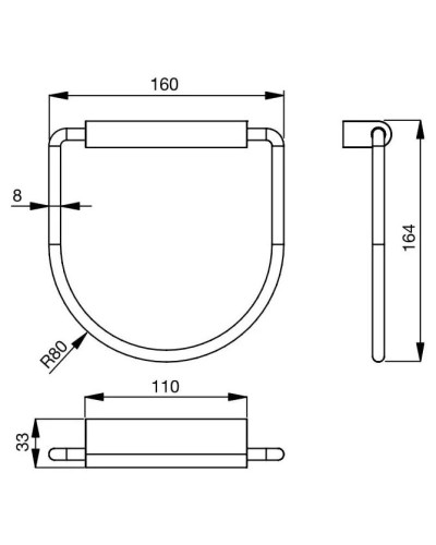 Кольцо для полотенца Ideal Standard Connect N1384AA