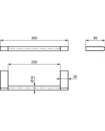 Полотенцедержатель 35 см Ideal Standard Connect N1385AA