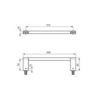Полотенцедержатель фронтальный 100 см Ideal Standard Connect E6984AA