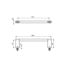 Полотенцедержатель фронтальный 100 см Ideal Standard Connect E6984AA