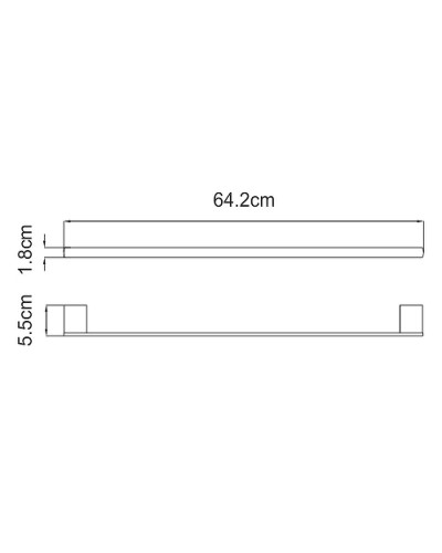 Полотенцедержатель WasserKRAFT Sauer K-7930 Золото