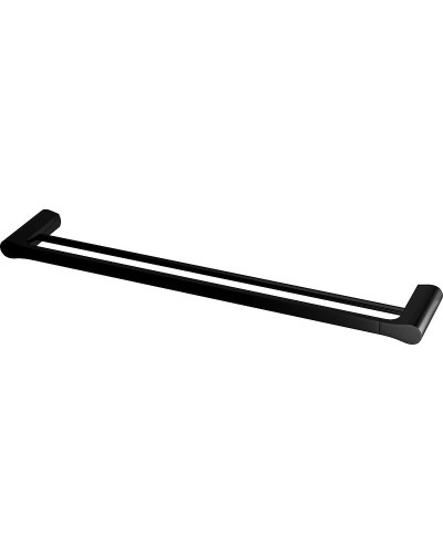 Полотенцедержатель WasserKRAFT Glan K-5140 двойной Черный глянцевый