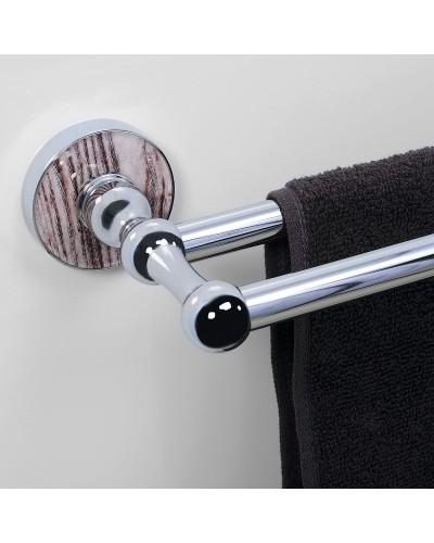 Полотенцедержатель WasserKRAFT Regen K-6940 двойной Хром