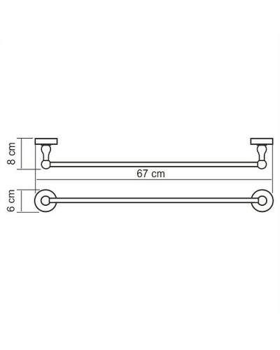 Полотенцедержатель WasserKRAFT Regen K-6930 Хром