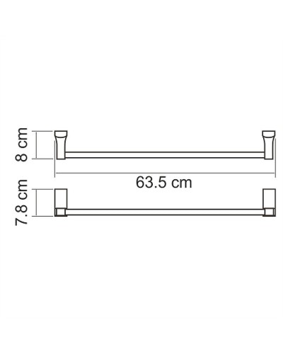 Полотенцедержатель WasserKRAFT Lopau K-6030 Хром