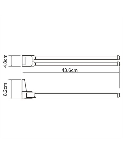 Полотенцедержатель WasserKRAFT Lopau K-6031 поворотный Хром