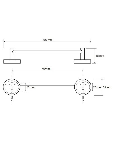 Полотенцедержатель Bemeta Omega 104104022 Хром