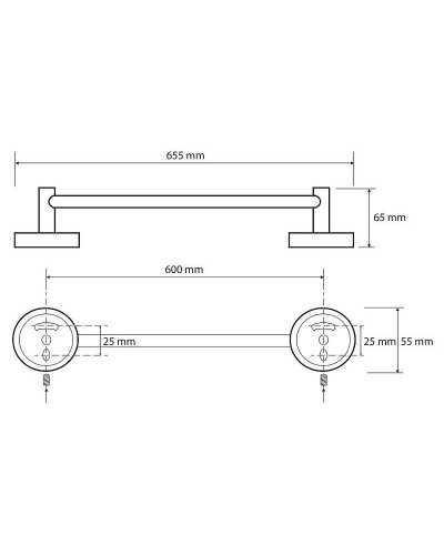 Полотенцедержатель Bemeta Omega 104104042 Хром