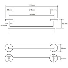 Полотенцедержатель Bemeta Omega 104204012 Хром
