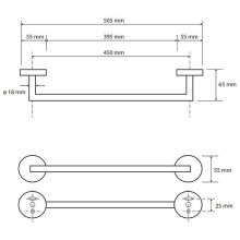 Полотенцедержатель Bemeta Omega 104204022 Хром