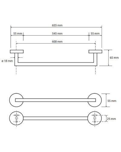 Полотенцедержатель Bemeta Omega 104204042 Хром