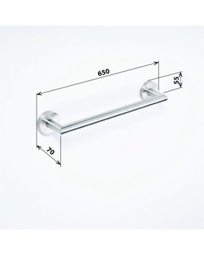 Полотенцедержатель Bemeta Neo stainless 104204045 Хром