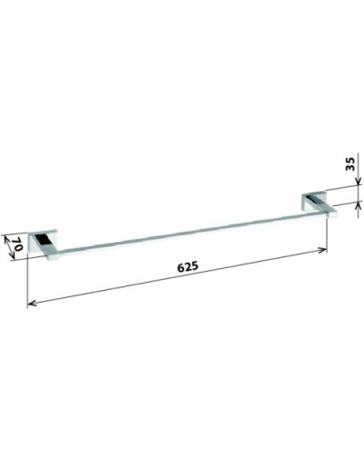 Держатель для полотенец Bemeta Plaza 118104042 Хром