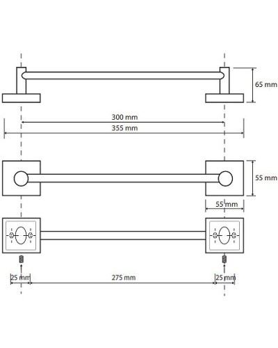 Полотенцедержатель Bemeta Beta 132104012 Хром