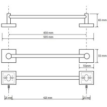 Полотенцедержатель Bemeta Beta 132104022 Хром