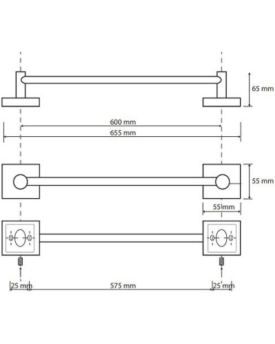 Полотенцедержатель Bemeta Beta 132104042 Хром