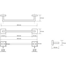 Полотенцедержатель Bemeta Beta 132204022 Хром