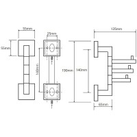 Тройной крючок Bemeta Beta 132206072 Хром