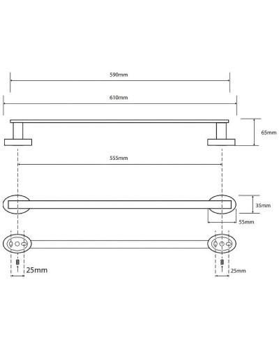 Полотенцедержатель Bemeta Oval 118404041 Хром