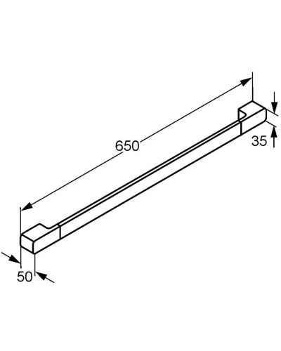 Полотенцедержатель 65 см Kludi E2 4998005