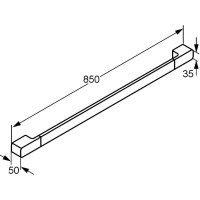 Полотенцедержатель 85 см Kludi E2 4997905