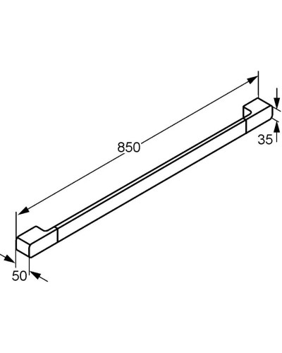 Полотенцедержатель 85 см Kludi E2 4997905