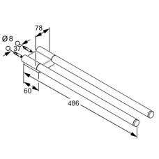 Двойной полотенцедержатель Kludi A-Xes 4897705