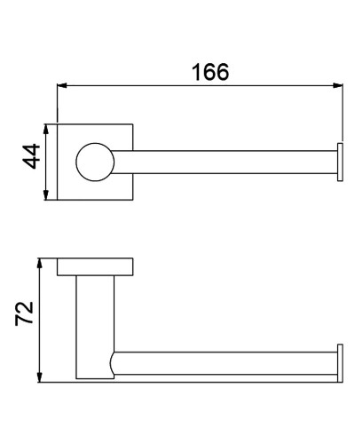 Держатель туалетной бумаги Timo Selene 12035/03 Черный