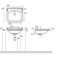 Полотенцедержатель 40 см хром Kerasan Waldorf 740890cr