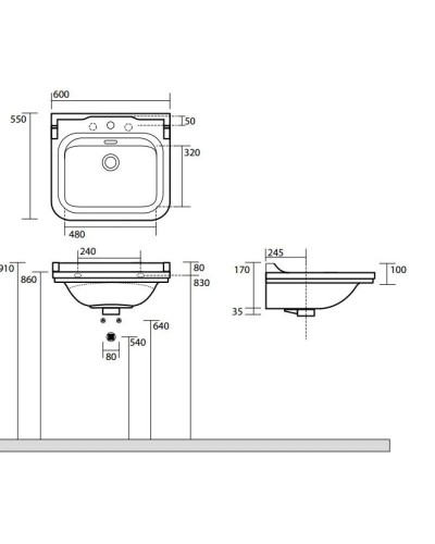 Полотенцедержатель 40 см хром Kerasan Waldorf 740890cr