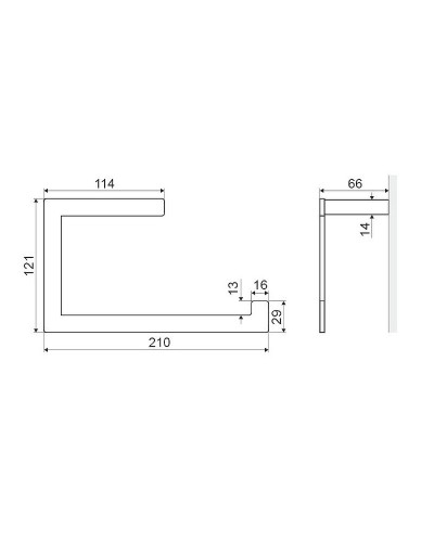 Полотенцедержатель Excellent Riko DOEX.1609CR Хром