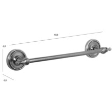 Полотенцедержатель 40 см бронза Tiffany World Bristol TWBR114br