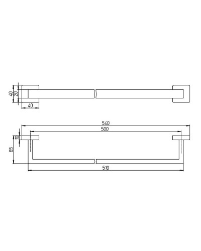 Полотенцедержатель Paini Dax-R 54 84CR002 Хром