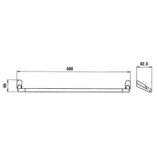 Полотенцедержатель Paini Morgana 73CR002 Хром