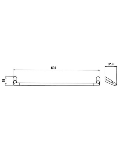 Полотенцедержатель Paini Morgana 73CR002 Хром