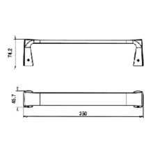 Полотенцедержатель Paini Lady 89CR001 Хром