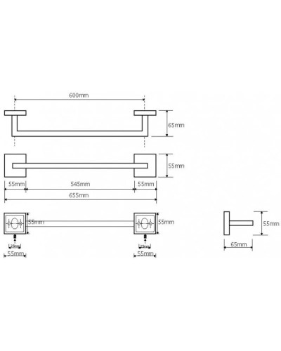 Полотенцедержатель 65,5 см Bemeta Beta 132204042