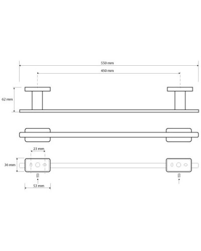 Полотенцедержатель 55 см Bemeta Niki 153104042