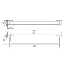 Полотенцедержатель Paini Dax-R 40 84CR001 Хром