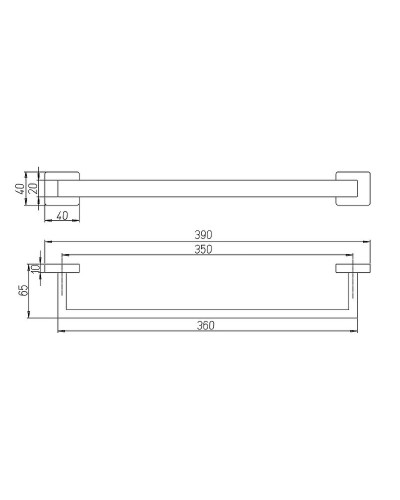 Полотенцедержатель Paini Dax-R 40 84CR001 Хром