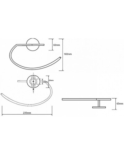 Полотенцедержатель Bemeta Alfa 102402062