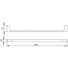 Полотенцедержатель 45 см Aquanet 00187075