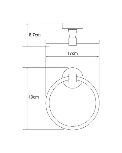 Кольцо для полотенец WasserKRAFT Isen K-4060 Хром
