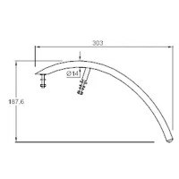 Полотенцедержатель для раковины Jacob Delafon Presquile 30 E75635-CP Хром
