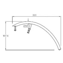Полотенцедержатель для раковины Jacob Delafon Presquile 30 E75635-CP Хром
