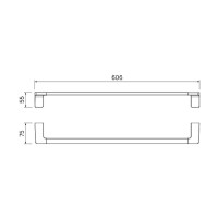 Полотенцедержатель Iddis Slide SLISC10i49 Хром