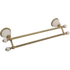 Полотенцедержатель Migliore Olivia 17439 двойной Бронза Белый