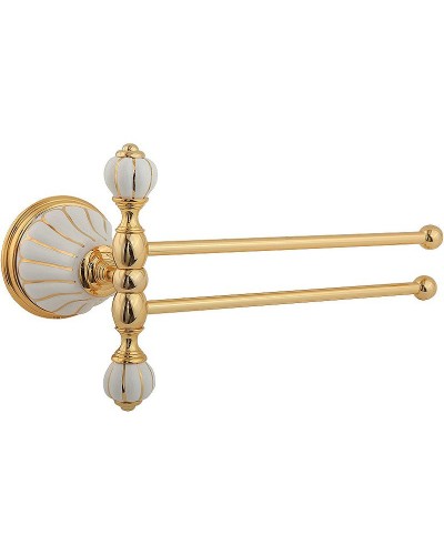 Полотенцедержатель Migliore Olivia 17528 поворотный Золото Белый