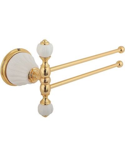 Полотенцедержатель Migliore Olivia 17466 поворотный Золото Белый