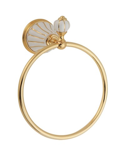 Кольцо для полотенец Migliore Olivia 17522 Золото Белый